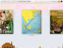 Tablet Screenshot of fundacaojorgealvares-bibliotecadigital.com
